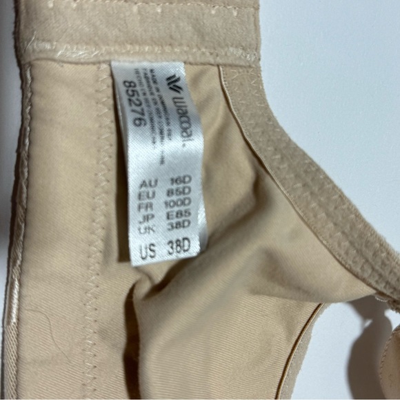 Wacoal Awareness Full Figure Seamless Wire Free Bra Sand 38D - Picture 11 of 15